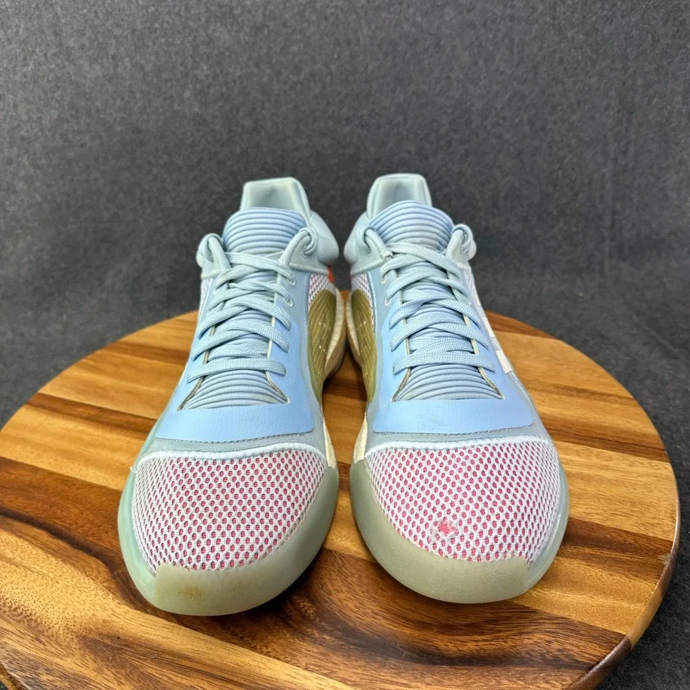 Adidas Marquee Boost Low Glow Blue Mens 13 Baby Blue Orange White Basketball